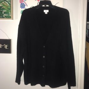 Old navy Black Fuzzy Cardigan XXL